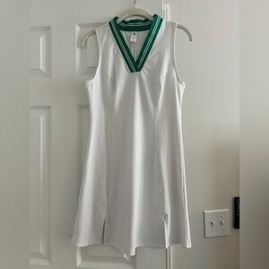 90 Degree by Reflex White Tennis/Golf Dress with Green Trim